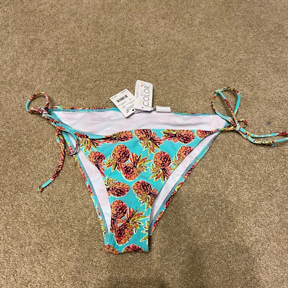 All For Color Pineapple Bikini Bottoms